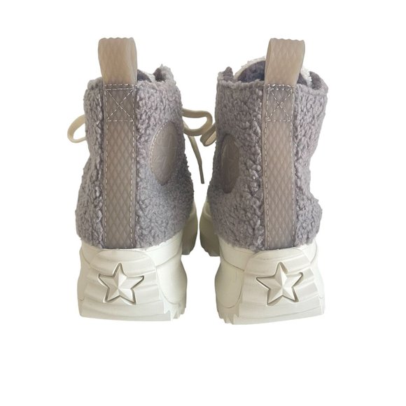 Converse Run Star Faux Shearling Hike Platform Sneaker, Size M 7/W 8.5 WORN ONCE - Picture 3 of 10
